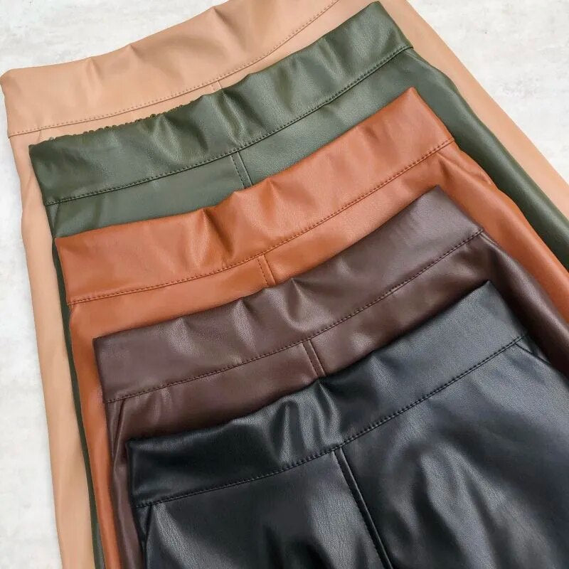 Ophelia Faux Leather Maxi Skirts