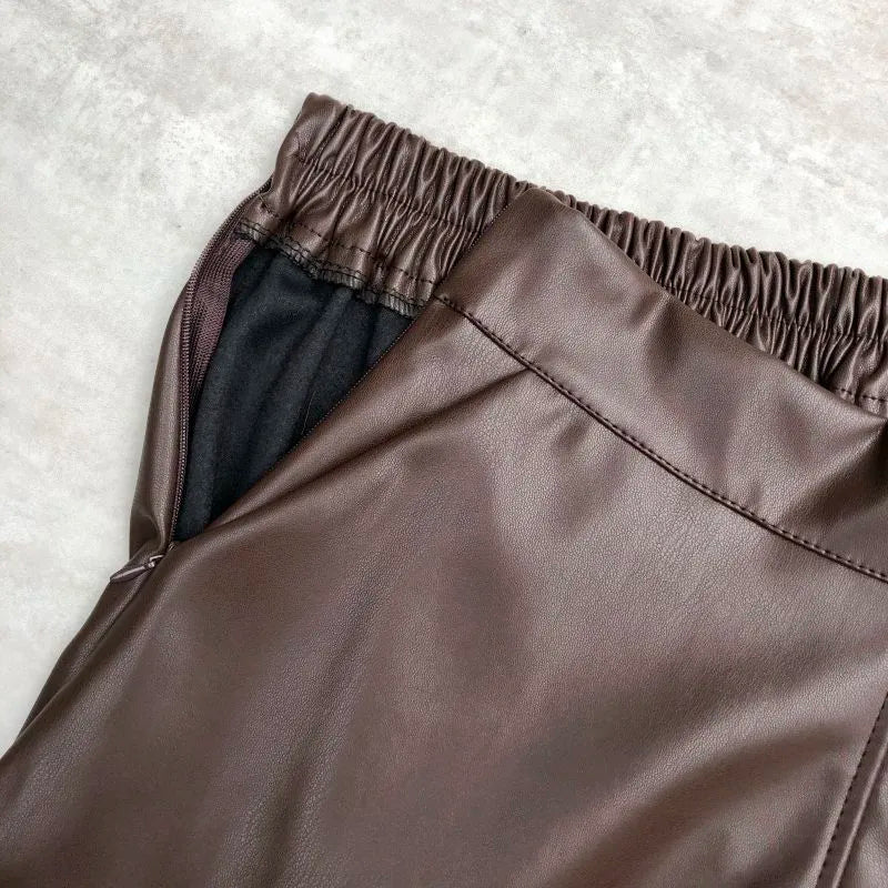 Ophelia Faux Leather Maxi Skirts