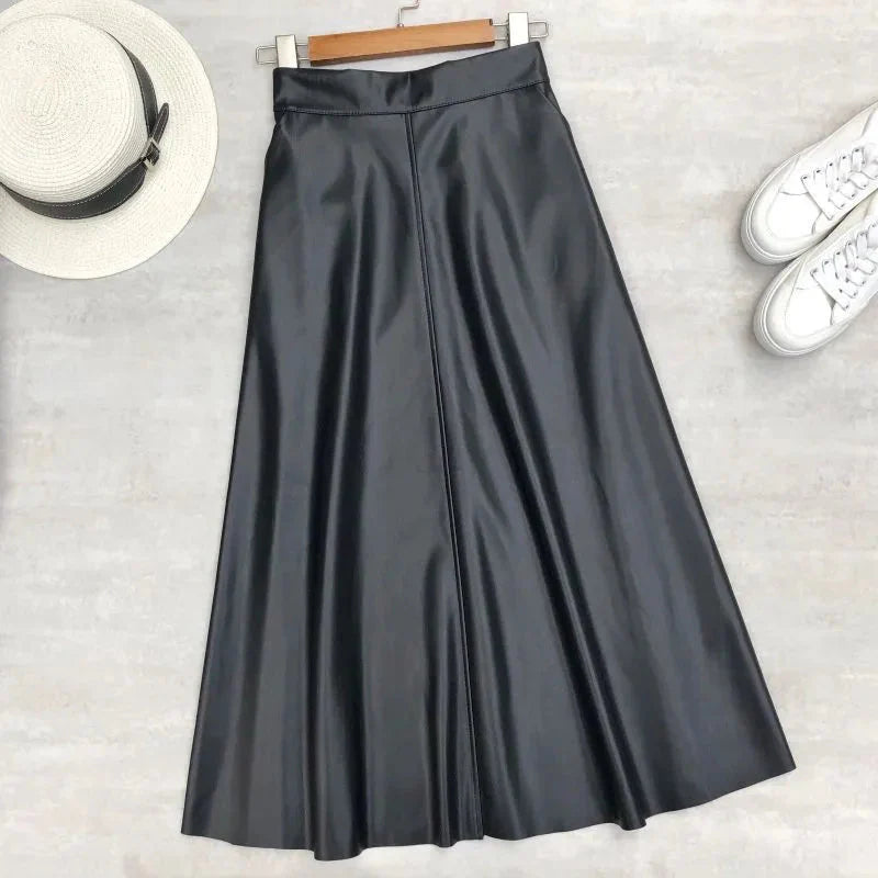 Ophelia Faux Leather Maxi Skirts