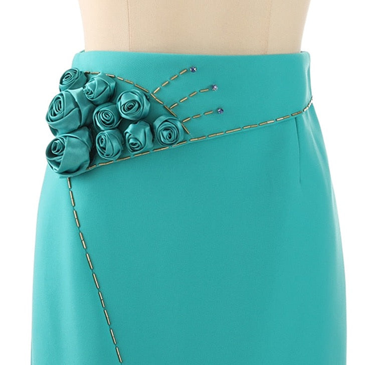 Ophelia Rose Applique Pencil Skirts - 3 Colors