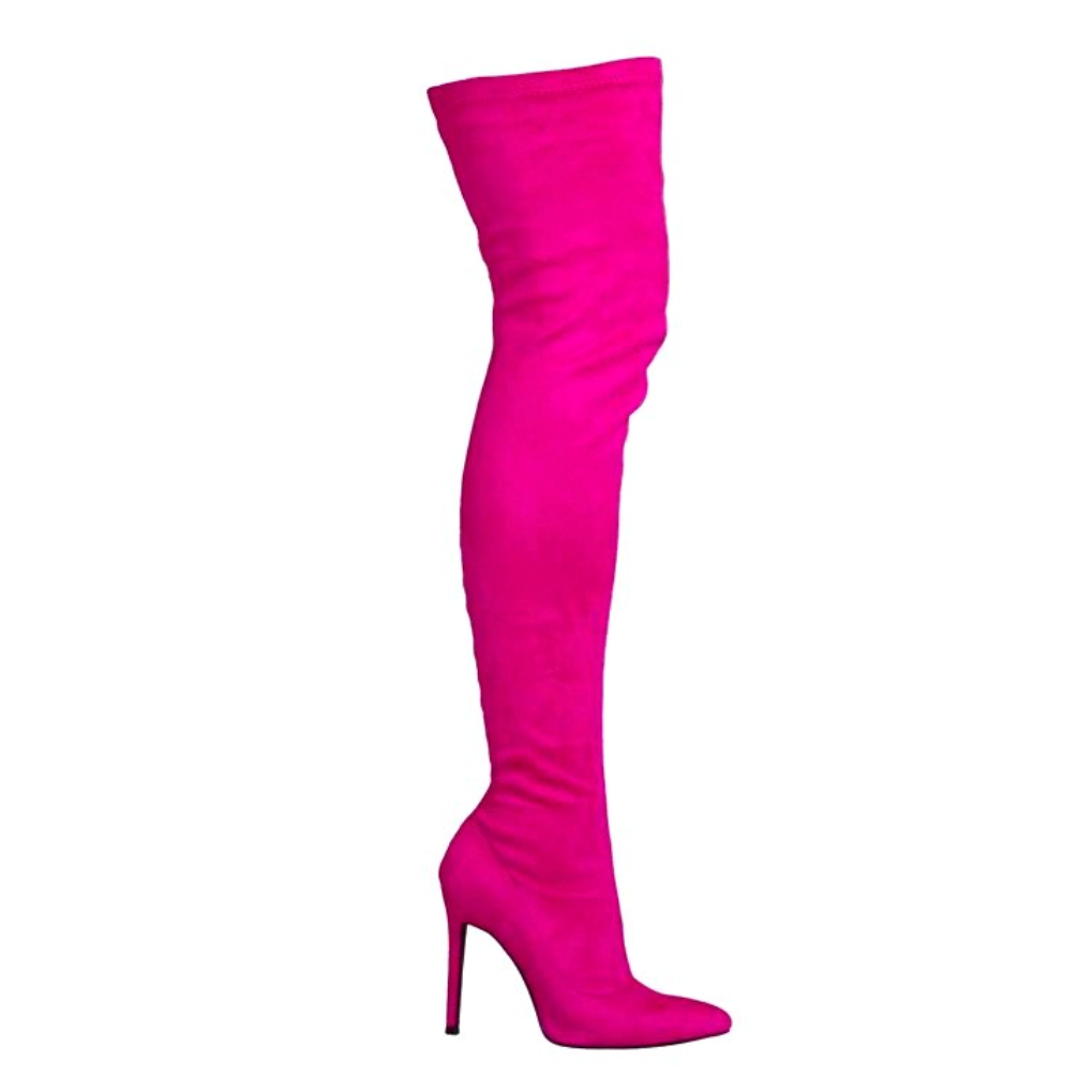 Over The Knee Suede Glove Boots