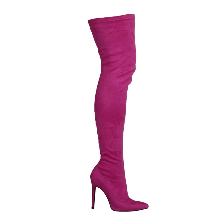 Over The Knee Suede Glove Boots