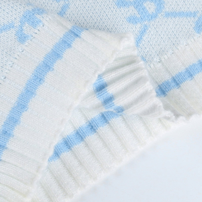 Oversized Monogoram Prints Sweaters - 3 Colors