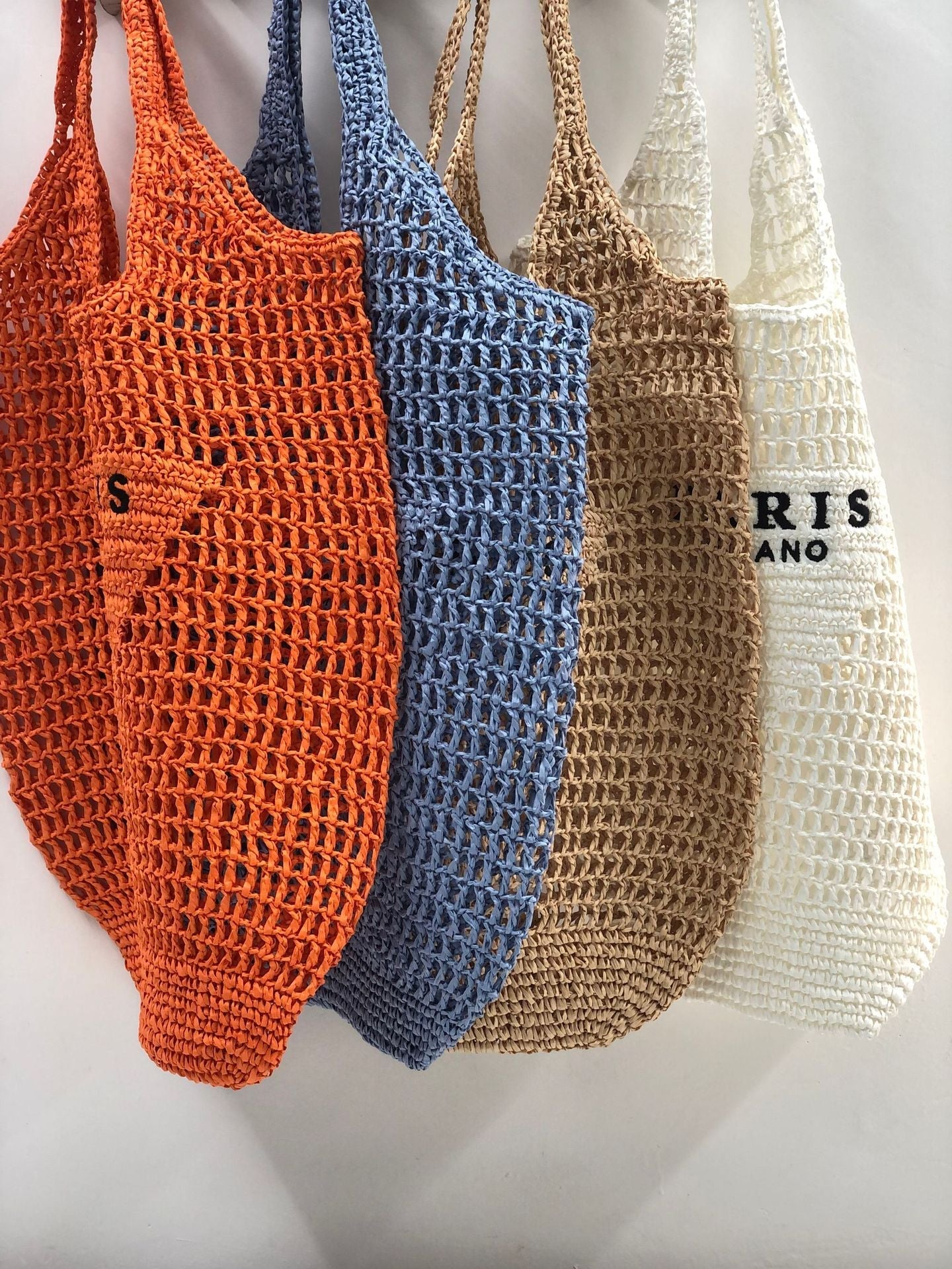 Paris Milk Cotton Knit Mesh Totes - 6 Colors