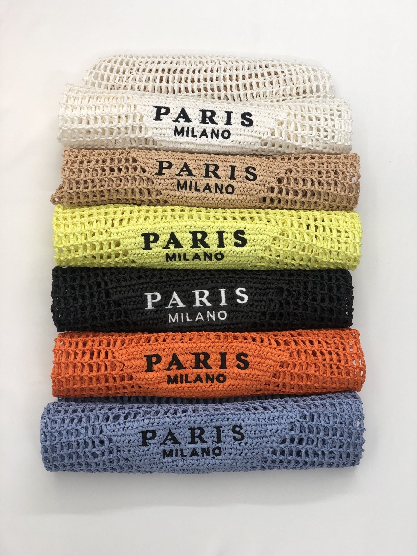 Paris Milk Cotton Knit Mesh Totes - 6 Colors