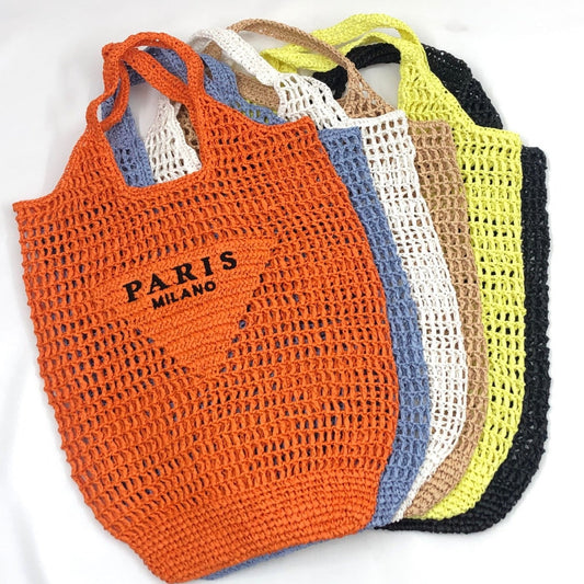 Paris Milk Cotton Knit Mesh Totes - 6 Colors