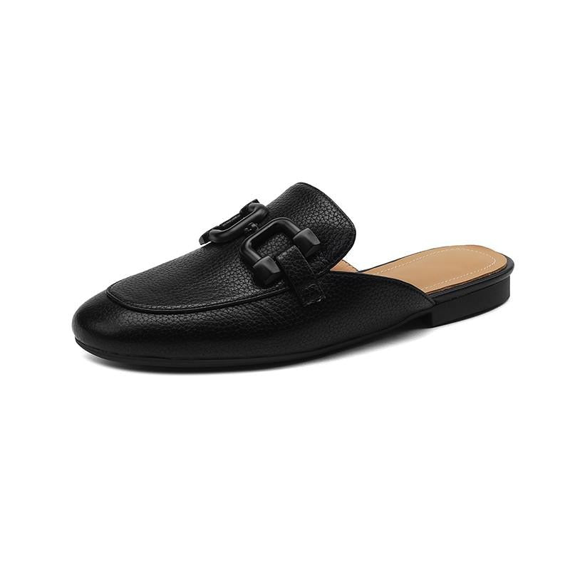 Pastel Horsebit Buckled Mule Slippers - 6 Colors