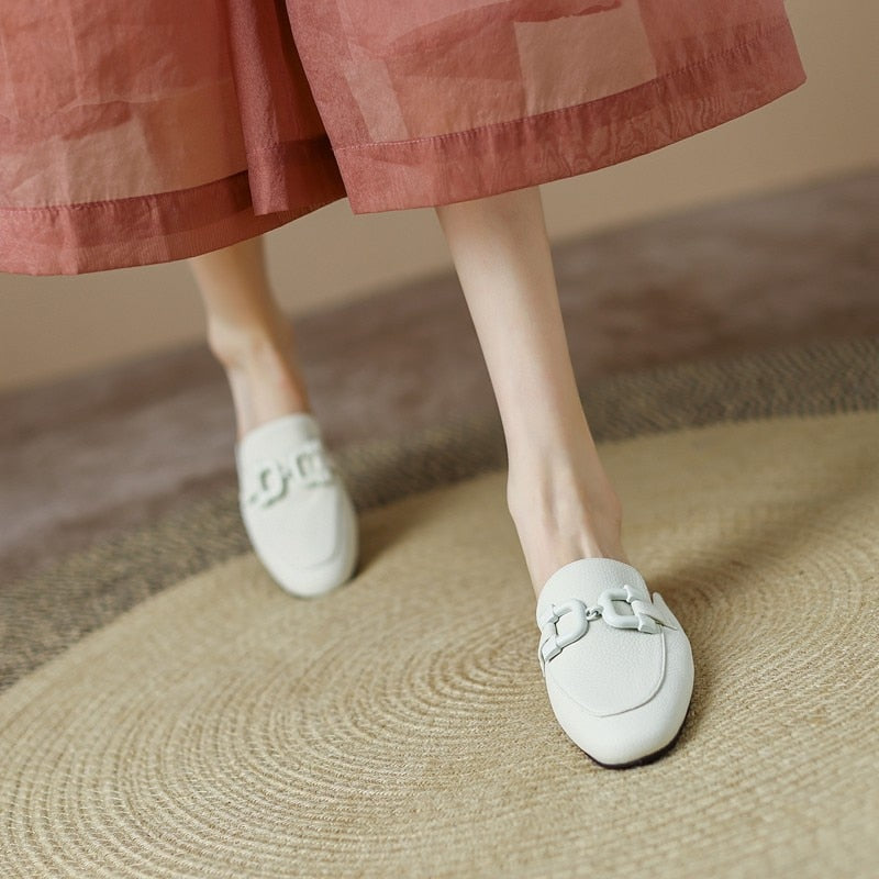 Pastel Horsebit Buckled Mule Slippers - 6 Colors