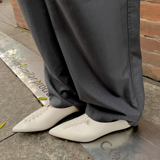 Paulien Pointed Toes Moccasin Flat Slippers