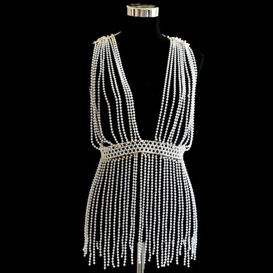 Pearl Beads Body Jewelry Dresses - 2 Styles