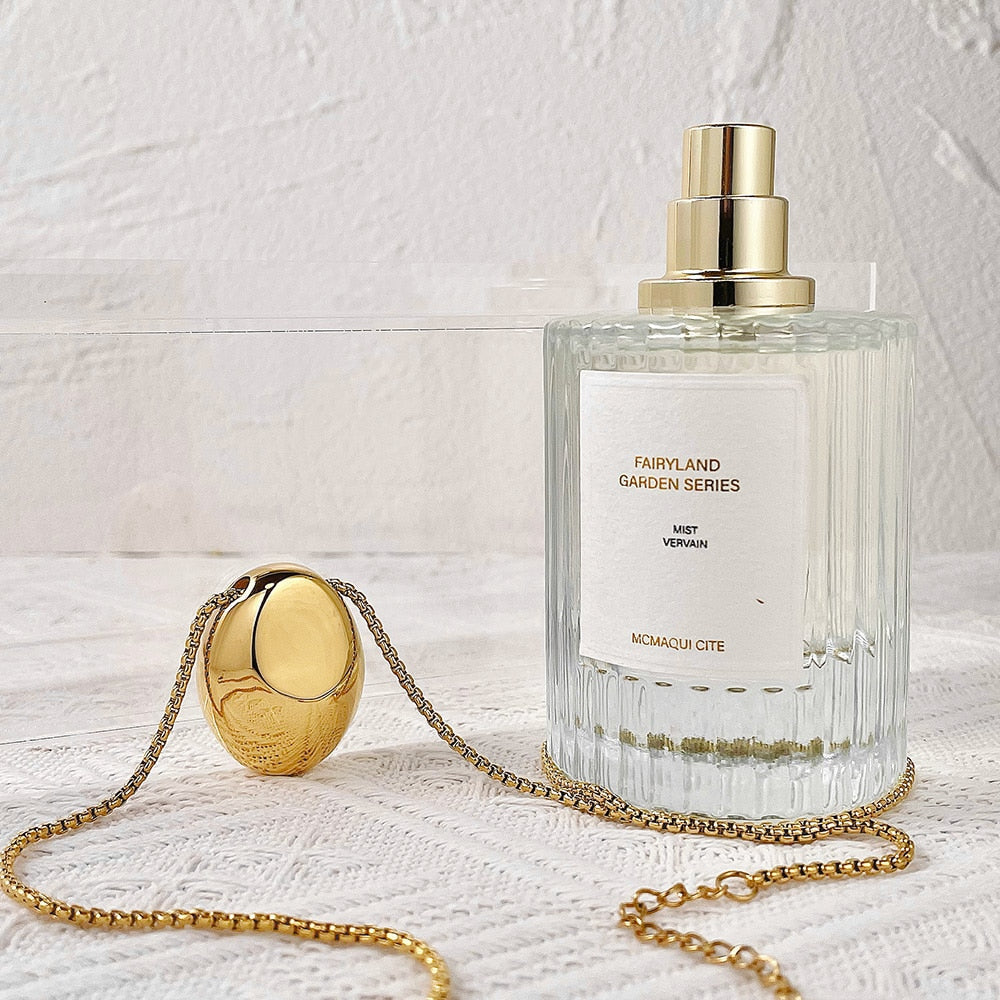 Penelope Pebble Shape Pendant Necklace - Gold or Silver