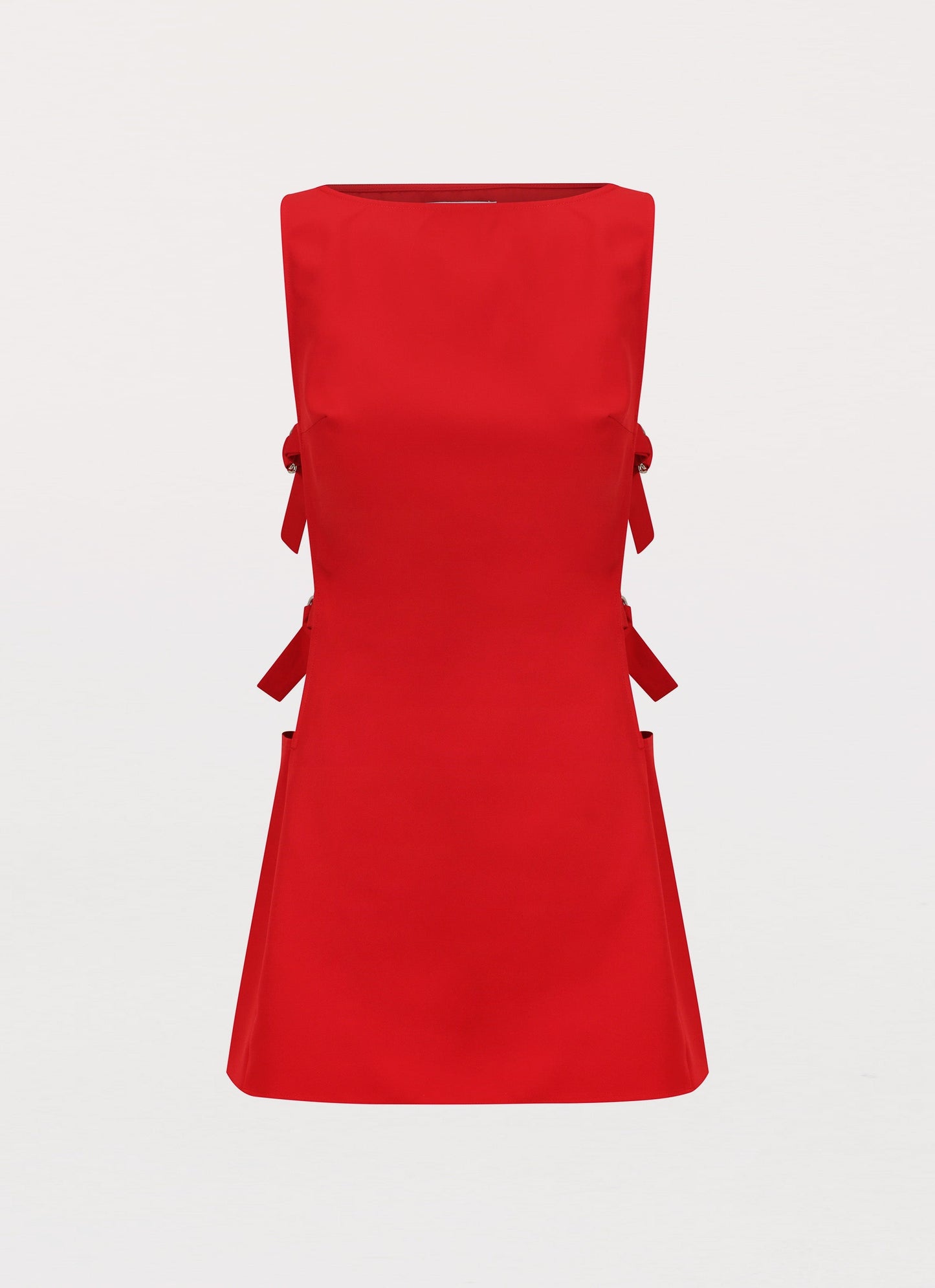 Amanda Buckle Mini Dress - Red