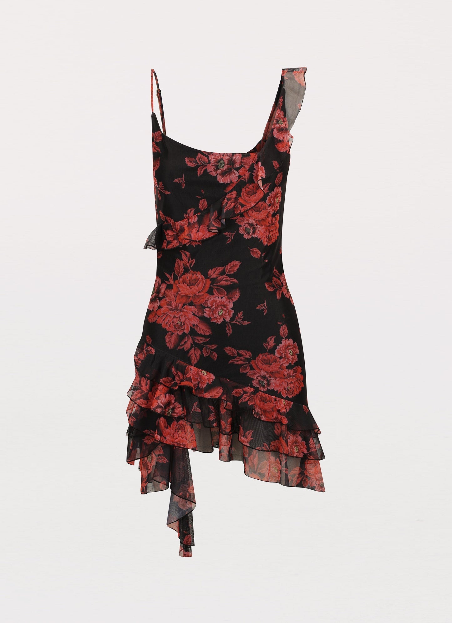 María Mesh Mini Dress - Midnight Rosa