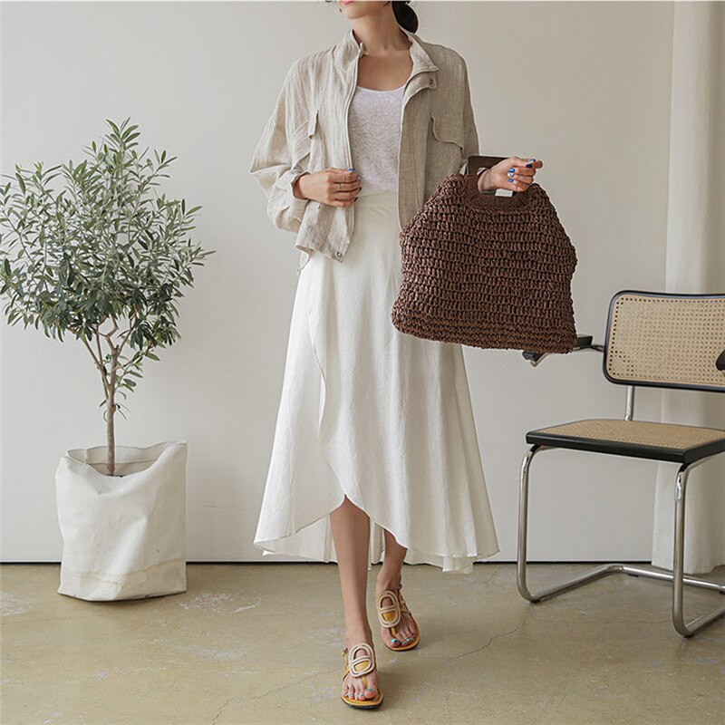 Pera Linen Cotton Summer Bomber Jackets - 3 Colors