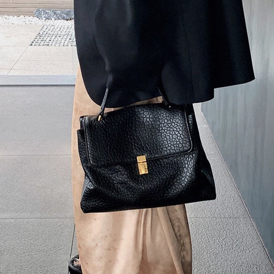 Peria Pebble Stone Leather Bag