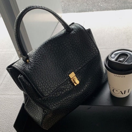 Peria Pebble Stone Leather Bag