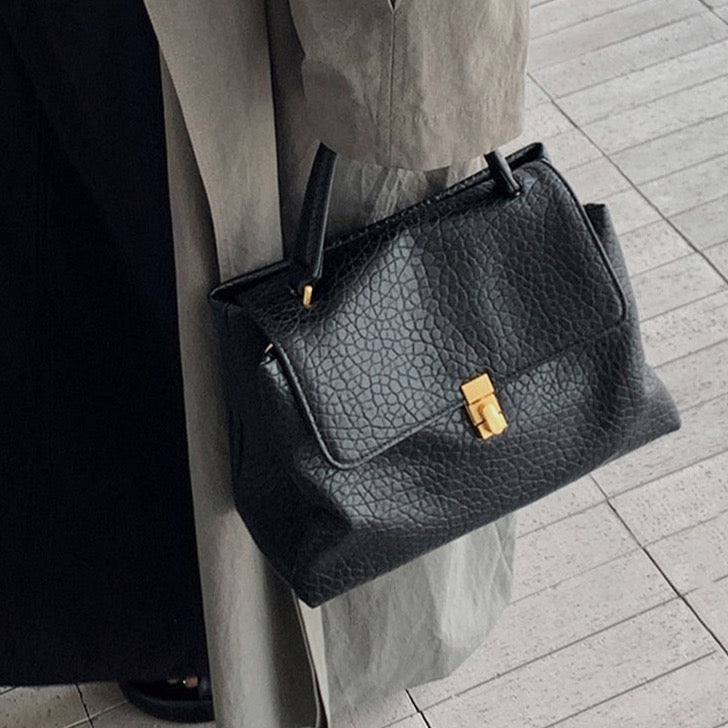 Peria Pebble Stone Leather Bag