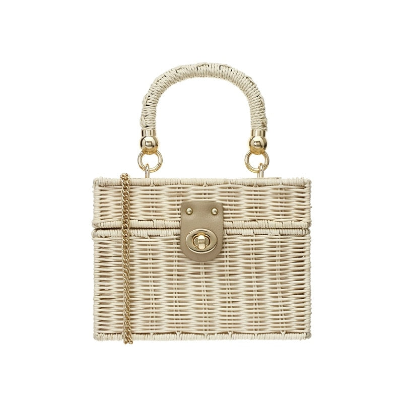 Petunia Rattan Box Bags - 3 Colors