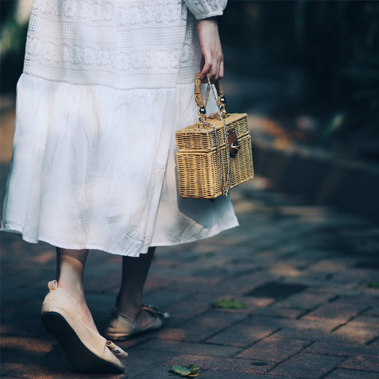 Petunia Rattan Box Bags - 3 Colors