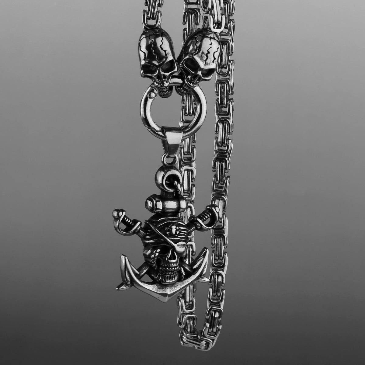 Pirate Sword Anchor Necklace