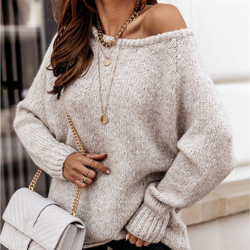 Oversized O-Neck Warm Sweater