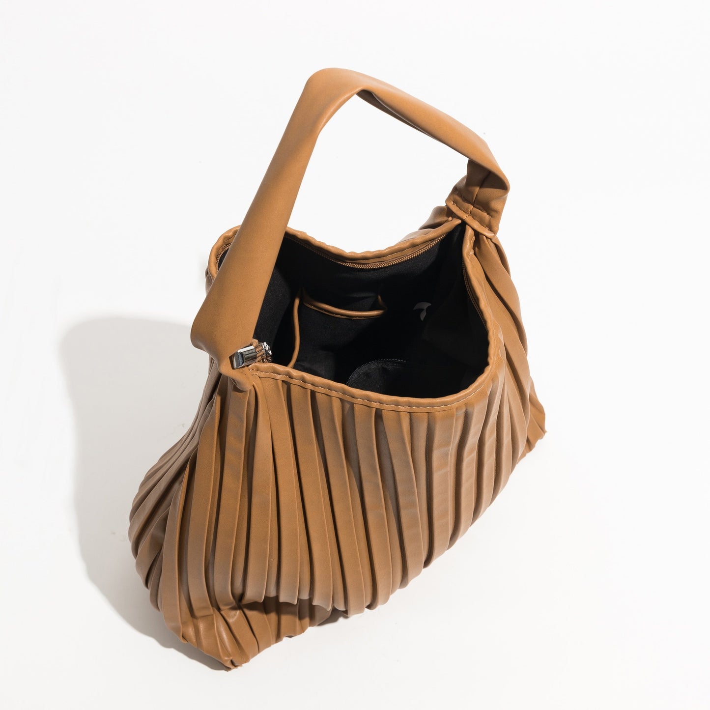Portia Pleated Faux Leather Hobo Bags - 5 Colors
