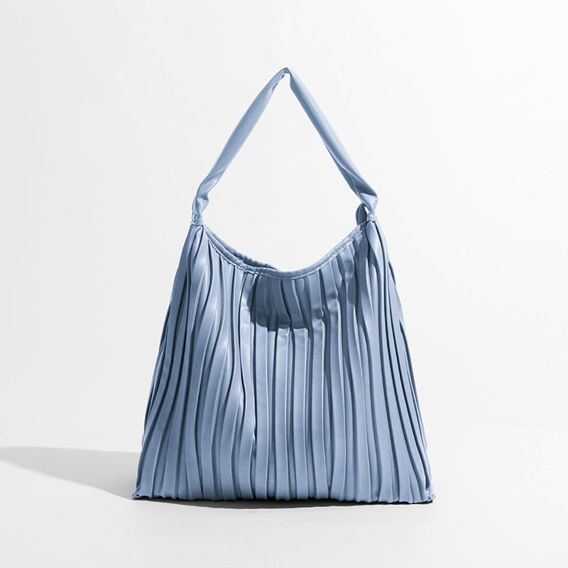 Portia Pleated Faux Leather Hobo Bags - 5 Colors