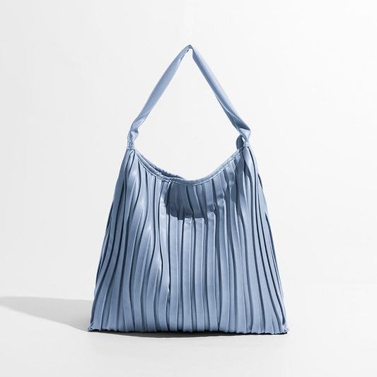Portia Pleated Faux Leather Hobo Bags - 5 Colors