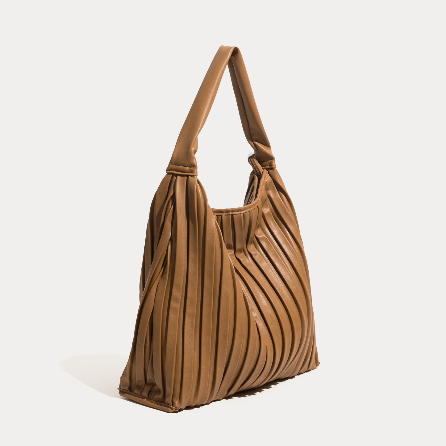 Portia Pleated Faux Leather Hobo Bags - 5 Colors
