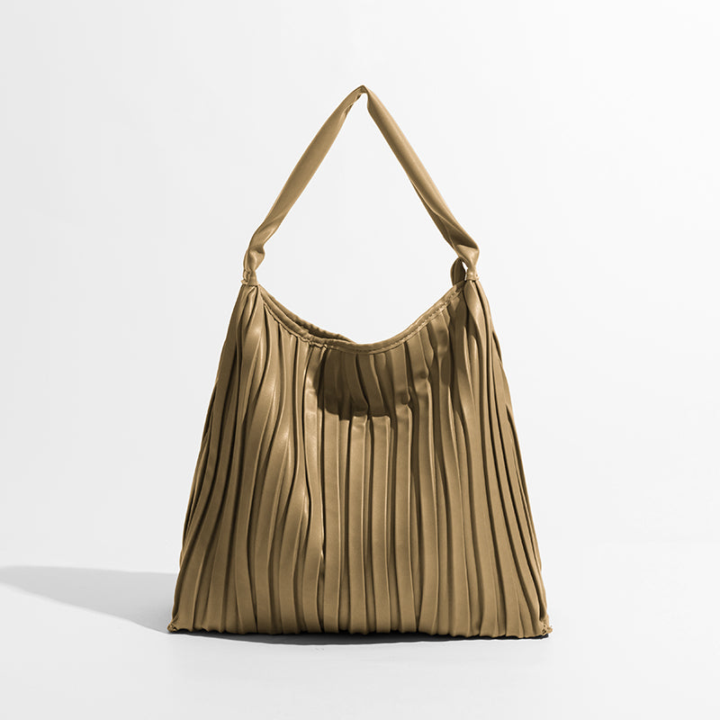 Portia Pleated Faux Leather Hobo Bags - 5 Colors