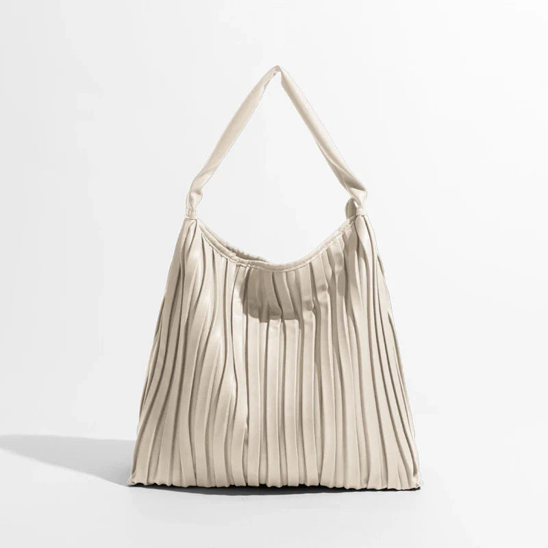 Portia Pleated Faux Leather Hobo Bags - 5 Colors