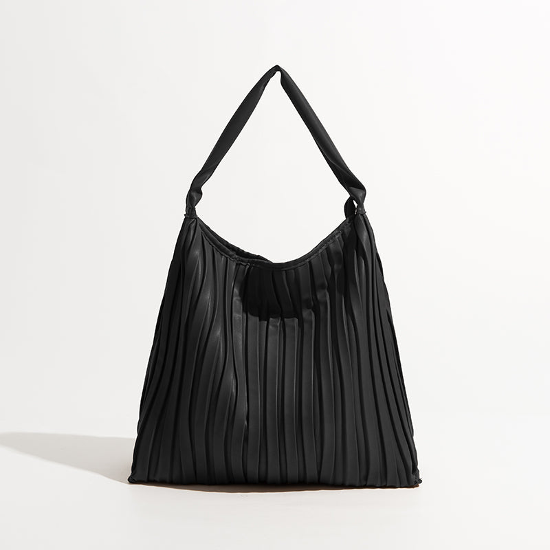 Portia Pleated Faux Leather Hobo Bags - 5 Colors