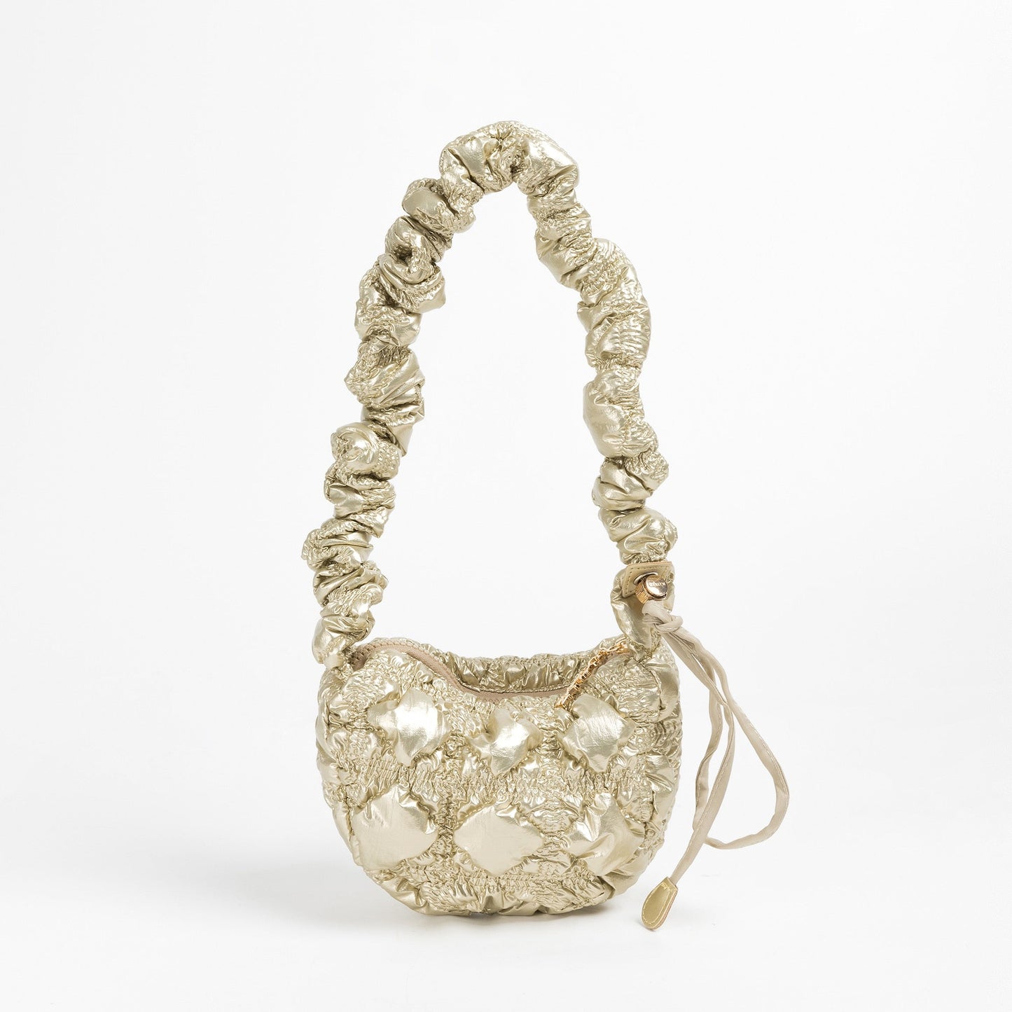 Prisca Metallic Ruched Fanny Bags - 4 Colors