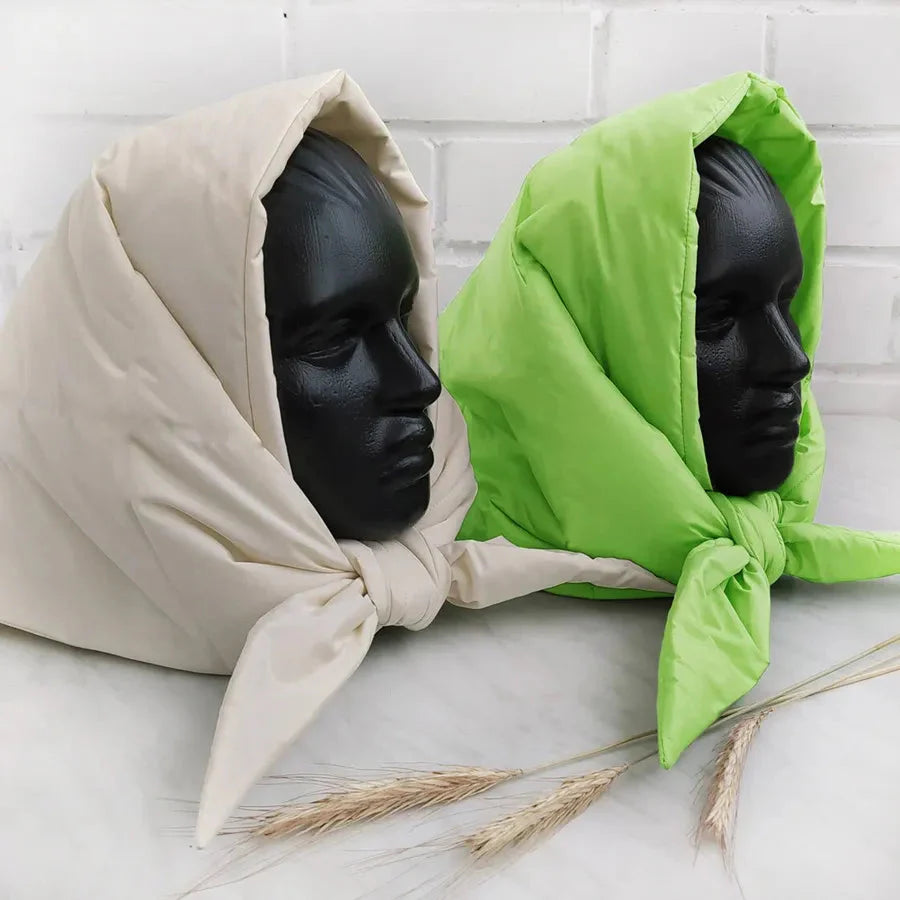 Puffer Hoodie Headscarf