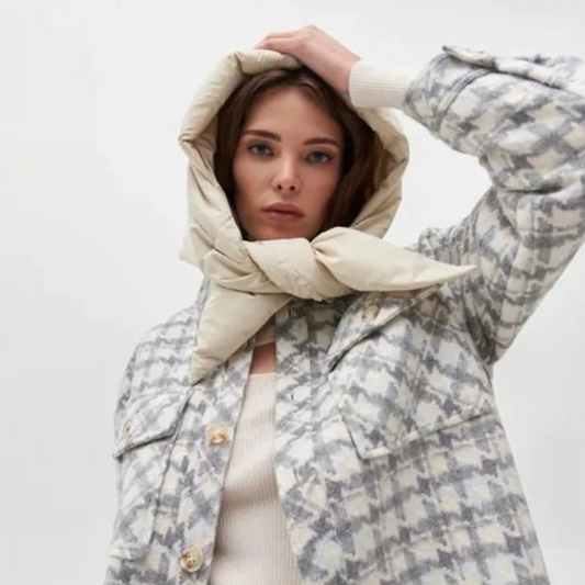 Puffer Hoodie Headscarf
