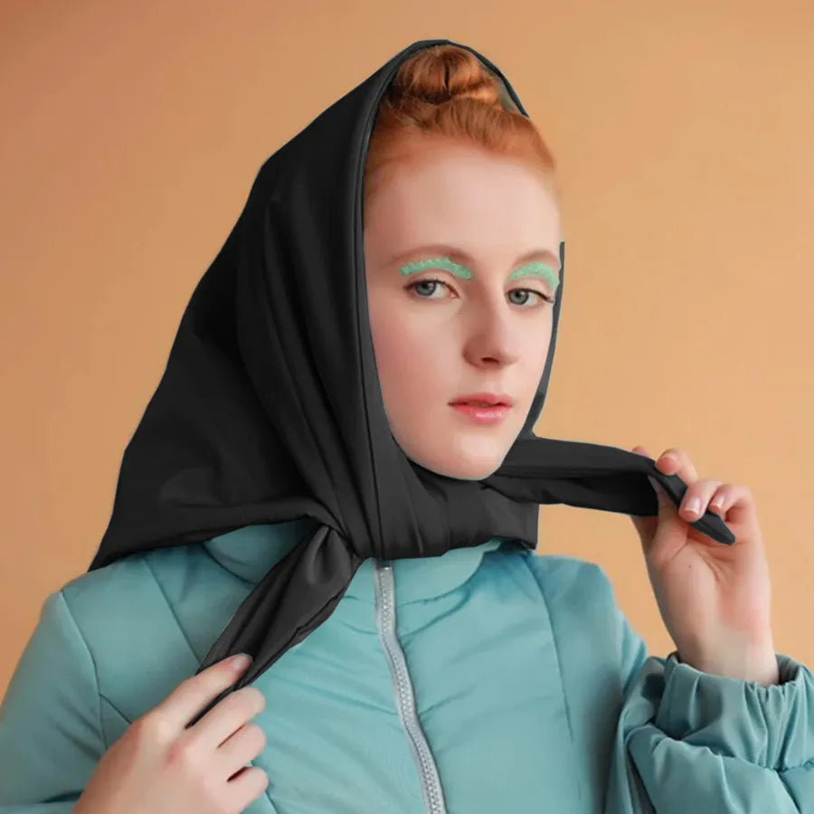 Puffer Hoodie Headscarf