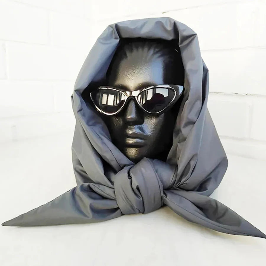 Puffer Hoodie Headscarf
