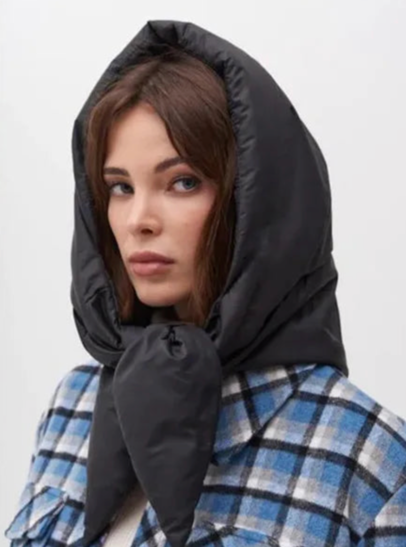 Puffer Hoodie Headscarf