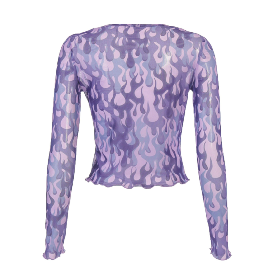 Purple Flames Tissue Top
