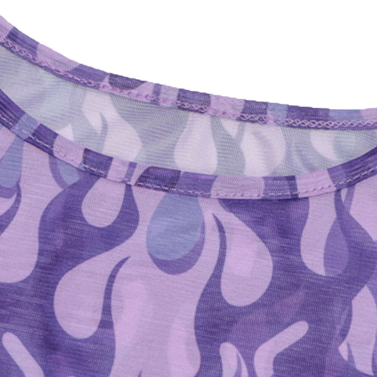 Purple Flames Tissue Top