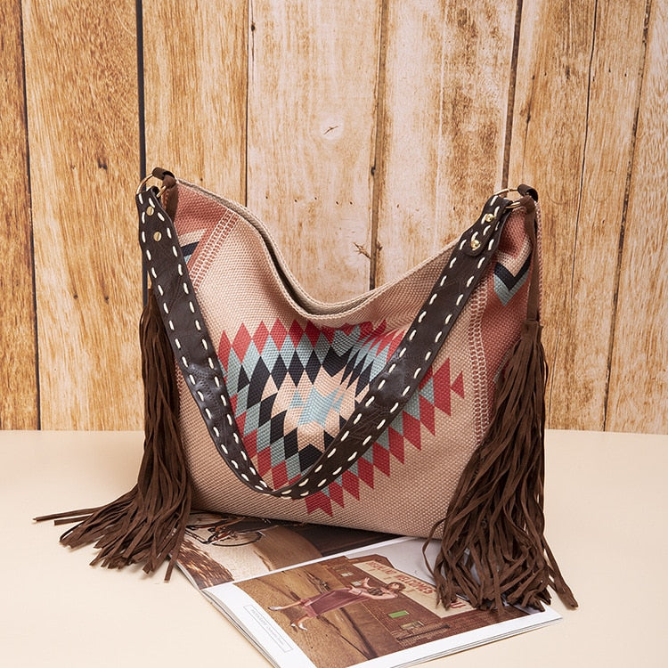 Raelynn Tribal Prints Western Shoulder Bags - 16 Colors