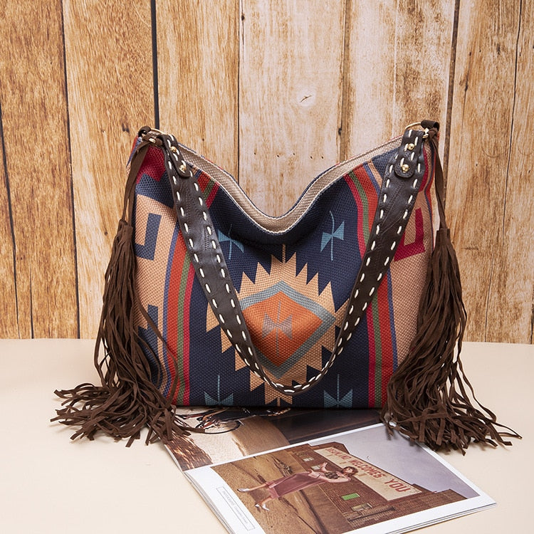 Raelynn Tribal Prints Western Shoulder Bags - 16 Colors