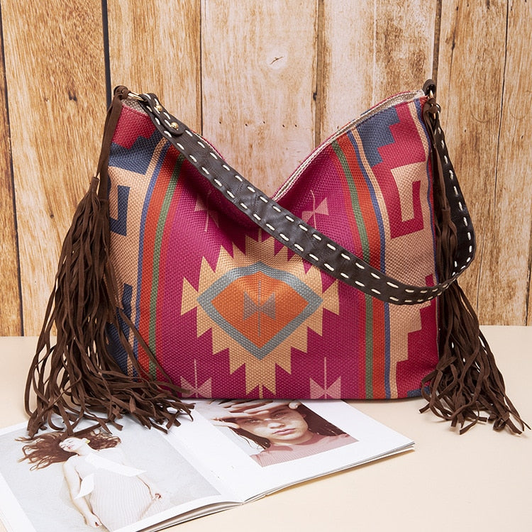 Raelynn Tribal Prints Western Shoulder Bags - 16 Colors