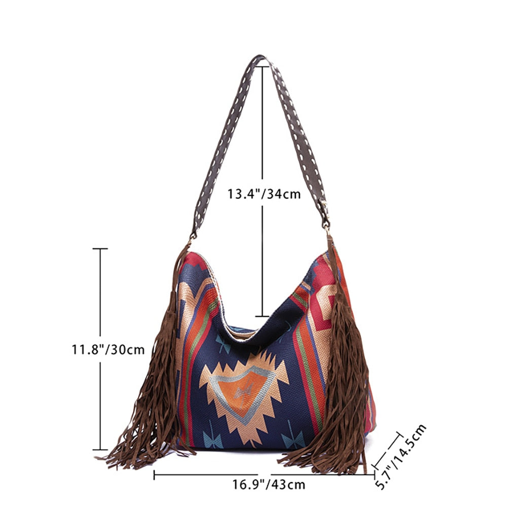 Raelynn Tribal Prints Western Shoulder Bags - 16 Colors