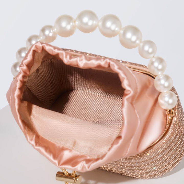 Raen Crystal & Pearl Handle Evening Clutch Bag - 6 Colors