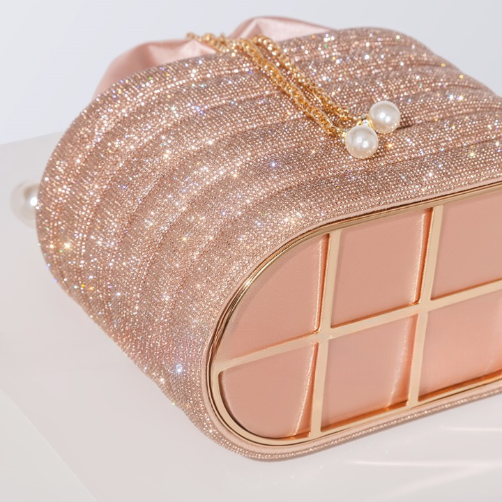 Raen Crystal & Pearl Handle Evening Clutch Bag - 6 Colors