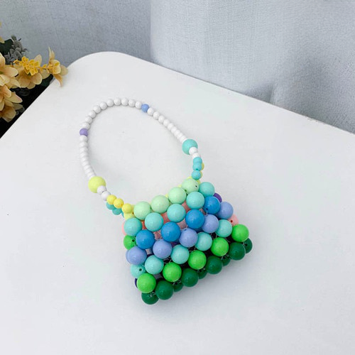Rainbow Bubble Beads Mini Bags - 3 Colors