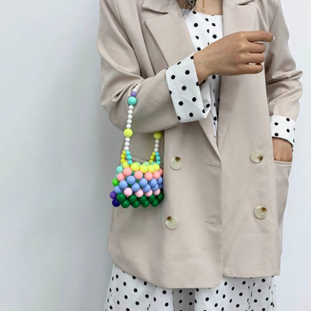 Rainbow Bubble Beads Mini Bags - 3 Colors