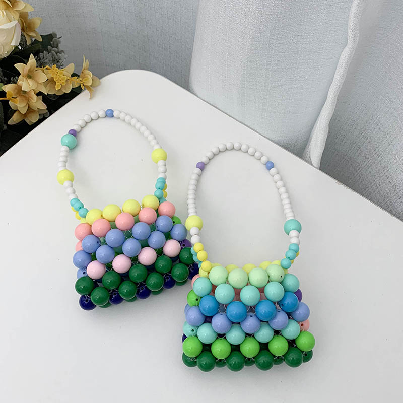 Rainbow Bubble Beads Mini Bags - 3 Colors