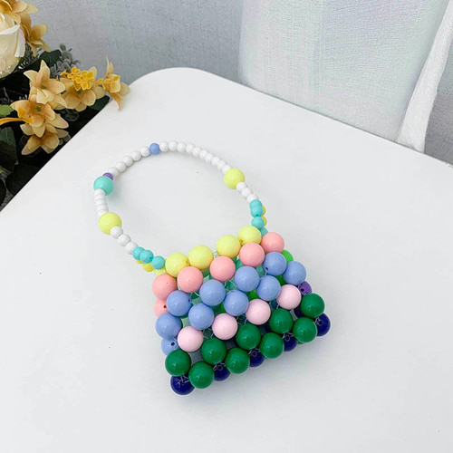 Rainbow Bubble Beads Mini Bags - 3 Colors